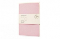 Moleskine note card peach pink pocket