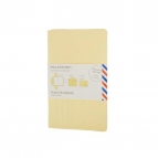 Moleskine postal ntbk frangipan ylw pocket