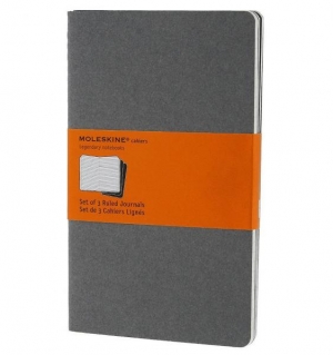 immagine 1 di Moleskine cahier journals lg rul pebble grey