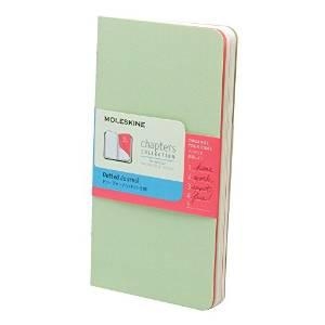 immagine 1 di Moleskine chapters journal slim pocket dotted mist green