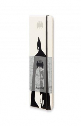immagine 1 di Moleskine limited edition notebook batman ruled pocket hard cover white