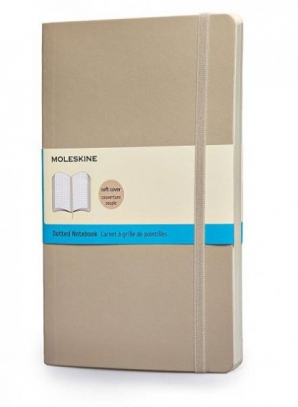 immagine 1 di Moleskine notebook lg dot khaki beige soft