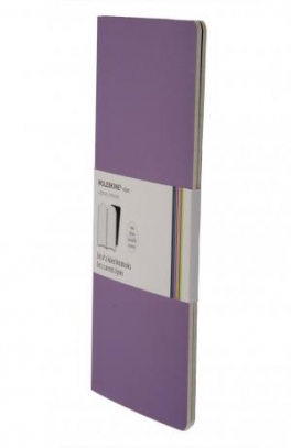 immagine 1 di Moleskine volant notebooks lg rul wisteria violet / brilliant violet